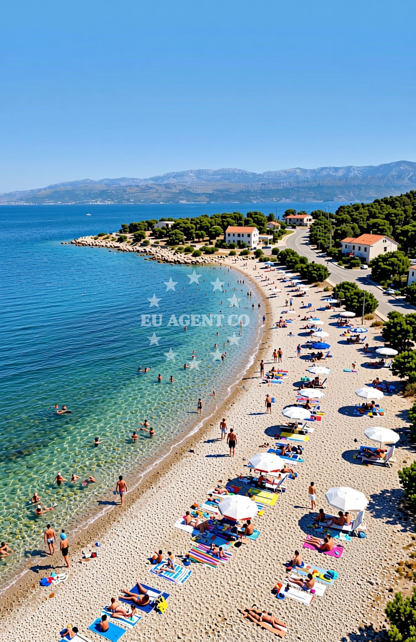 Additional view of Dorotea beach in Malačnica, Supetar