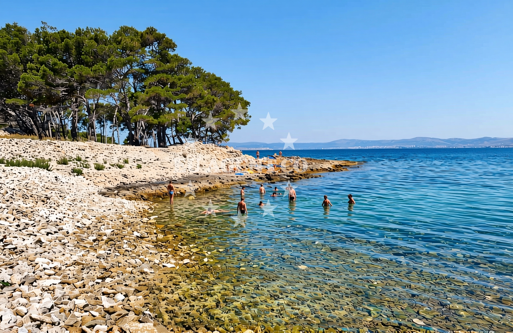 Additional view of Dorotea beach in Malačnica, Supetar