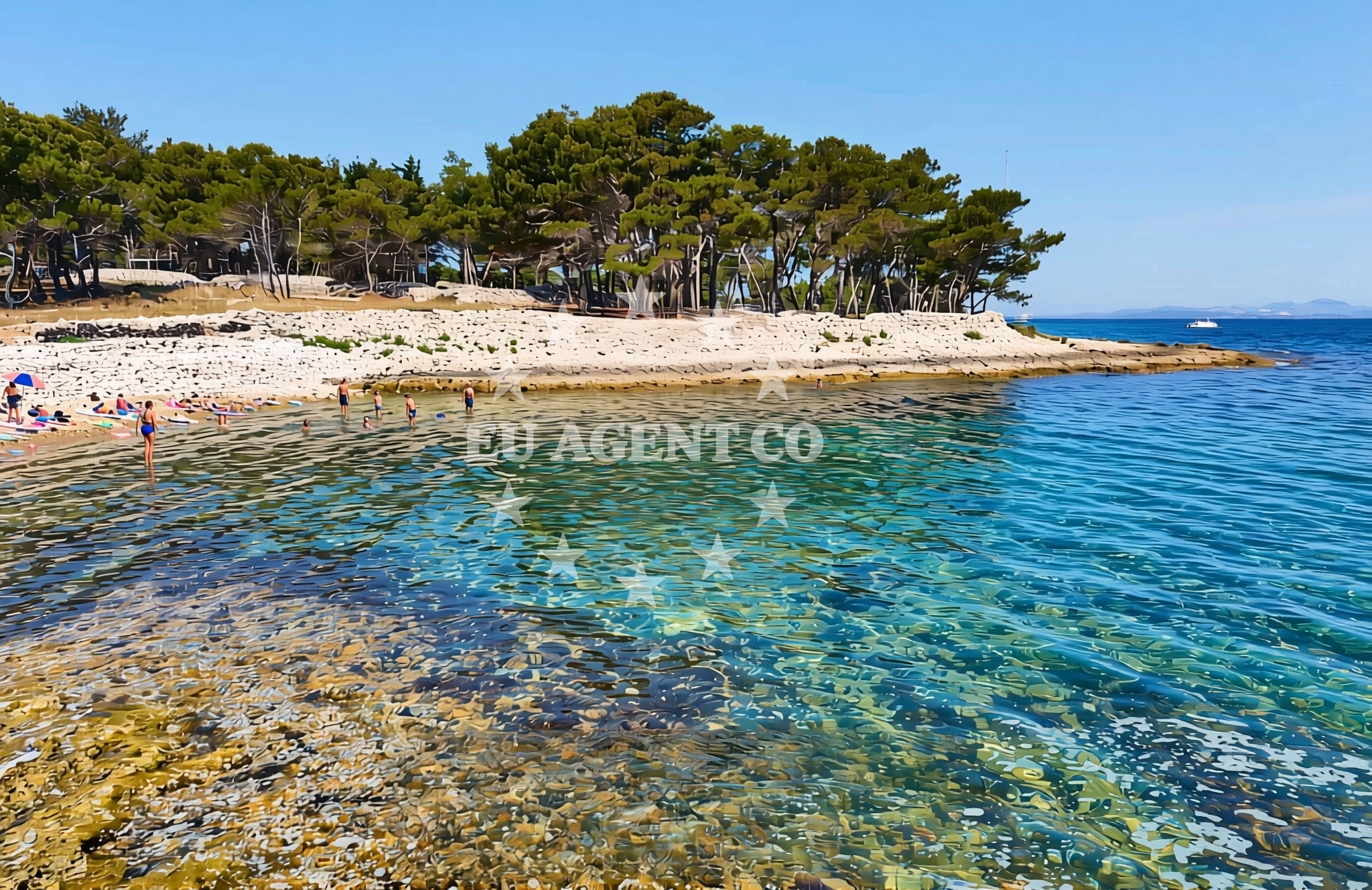 Additional view of Dorotea beach in Malačnica, Supetar