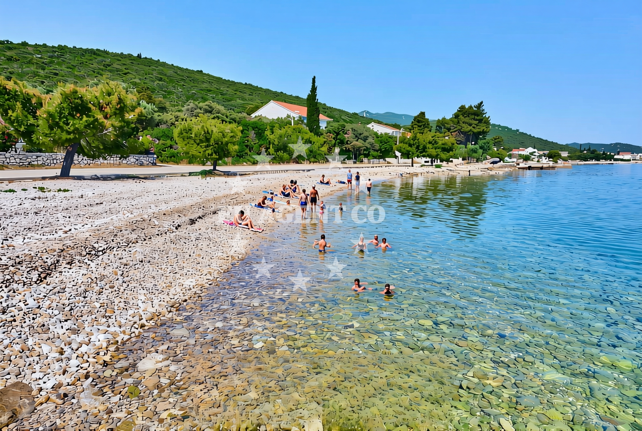 Additional view of Drace beach in Bratkovice l 14A , Drače
