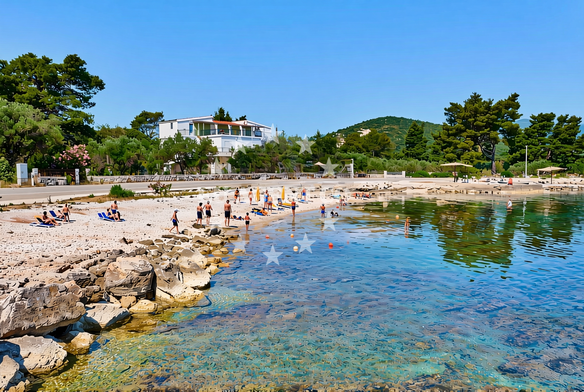 Overview of Drače: beaches and coves (7) in Drače