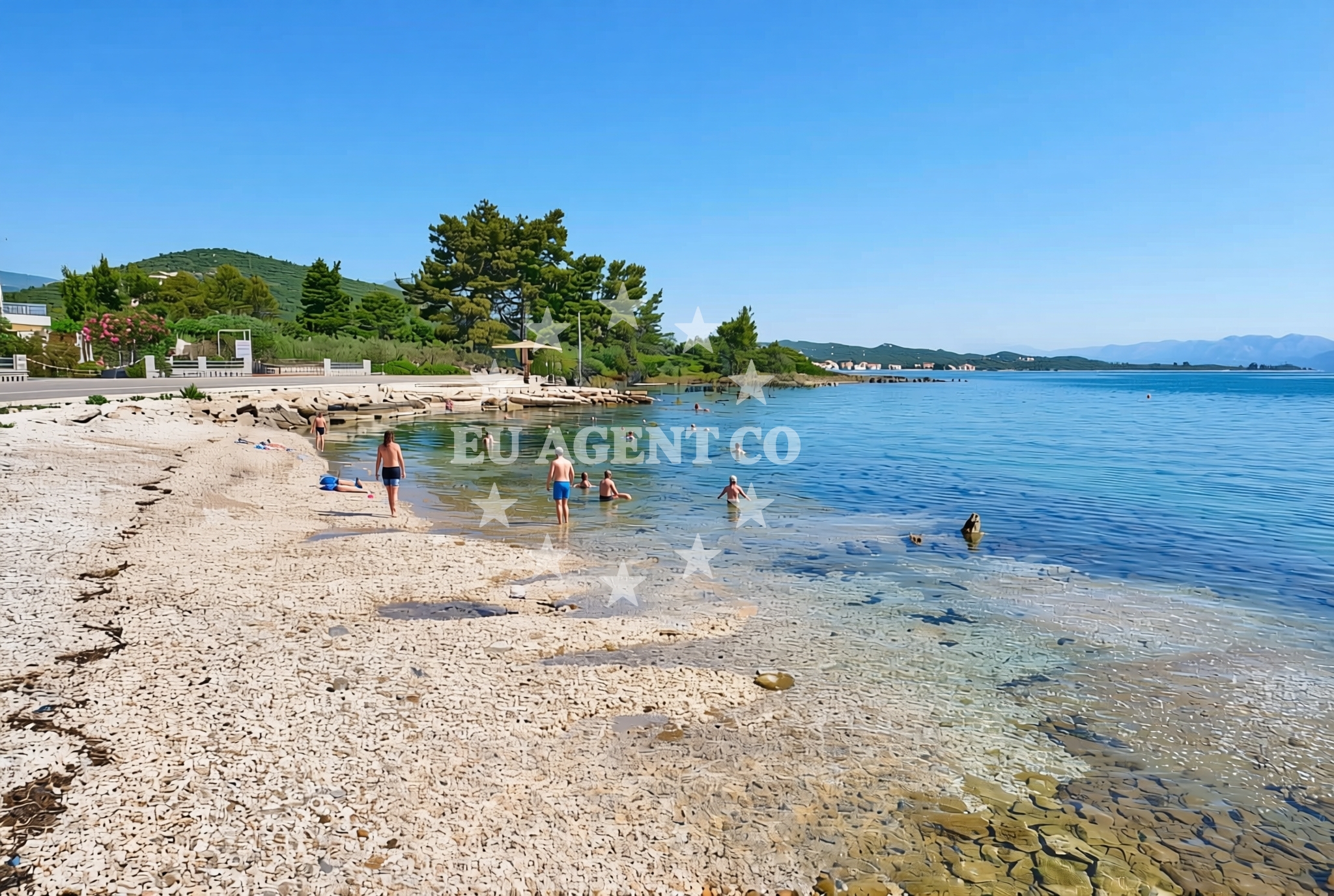 Shoreline and swimming area at Drače: beaches and coves (7) in Drače
