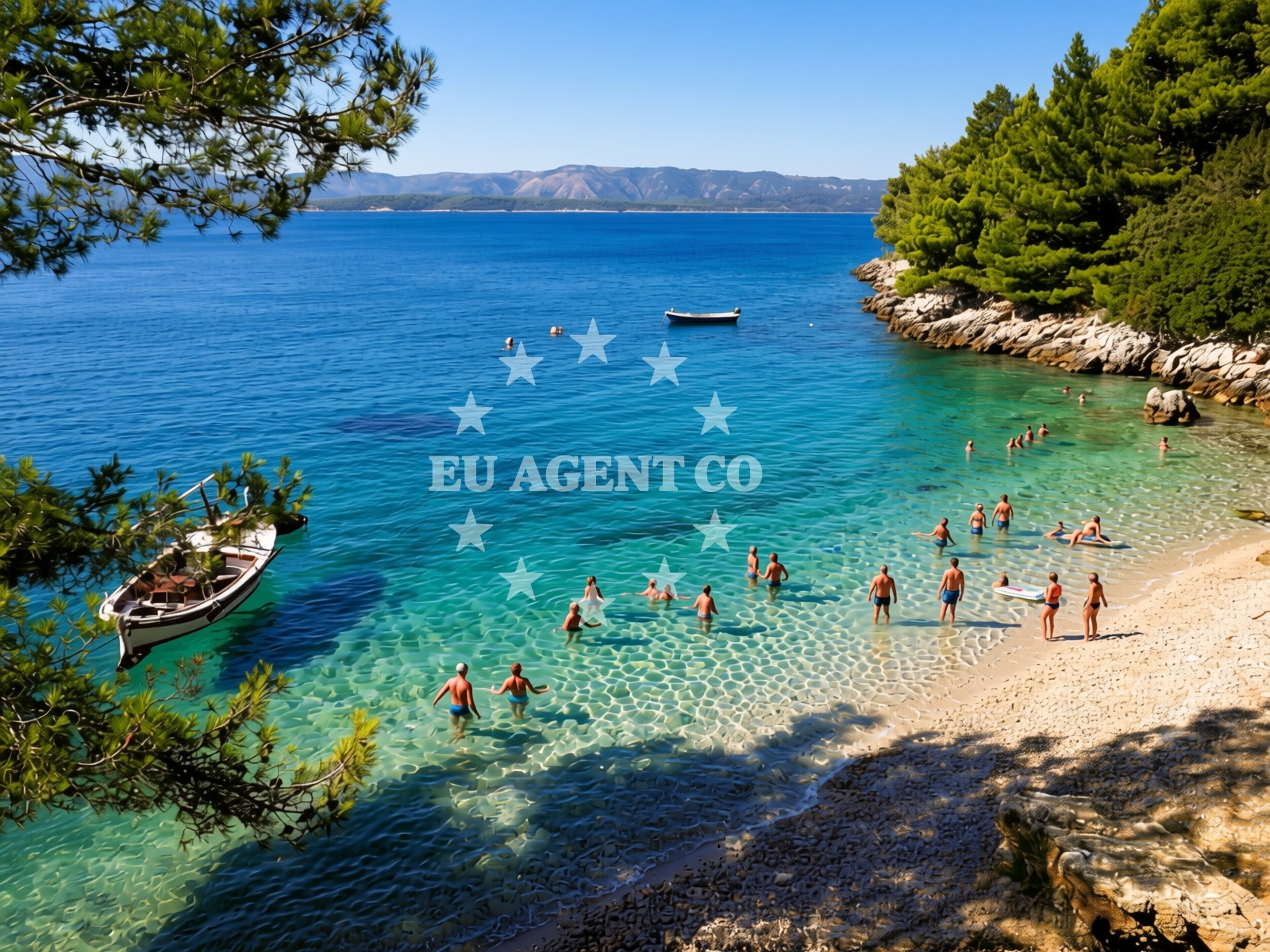 Overview of Draceva bay in Nereziska 3a 0, Nerežišća
