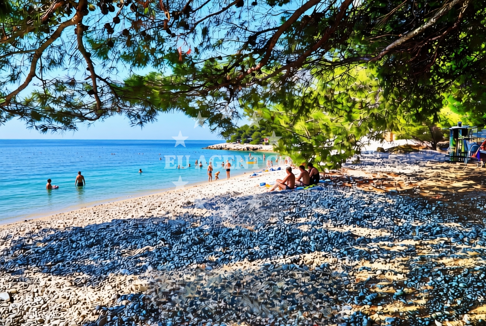 Additional view of Dracevac Beach in 39 Kamena, Tučepi
