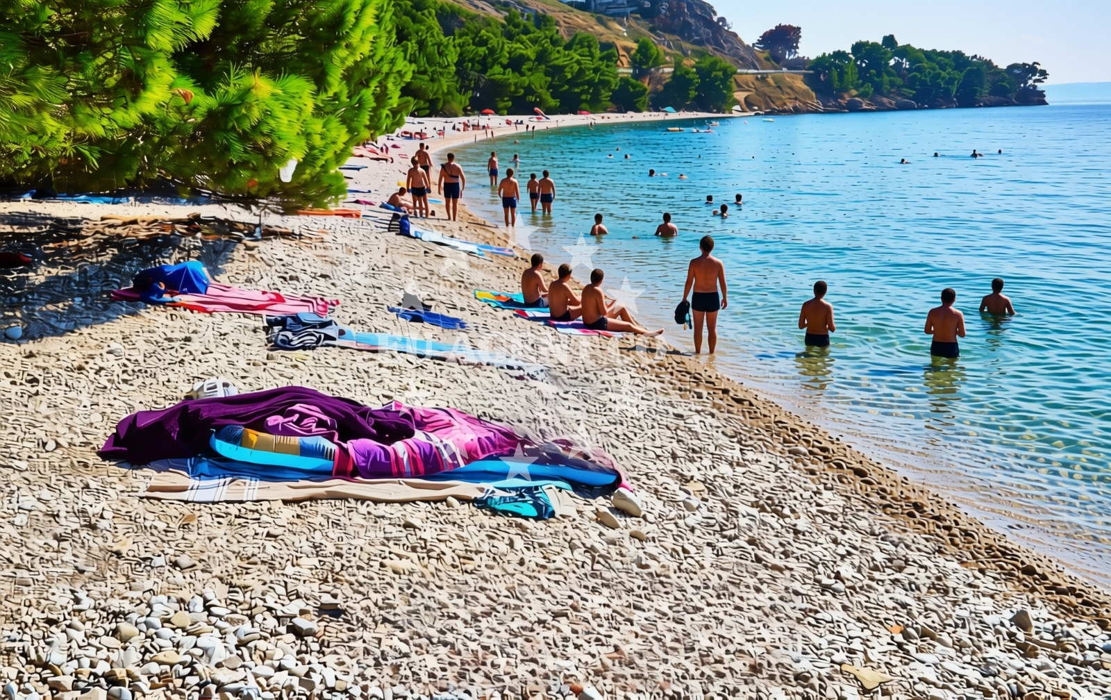 Additional view of Dracevac Beach in 39 Kamena, Tučepi