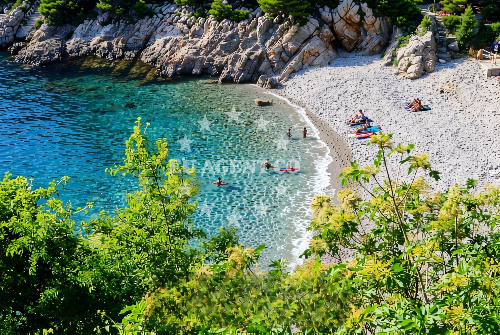 Additional view of Draga beach in Nikole Jurisica 50 Apartman 2, Senj