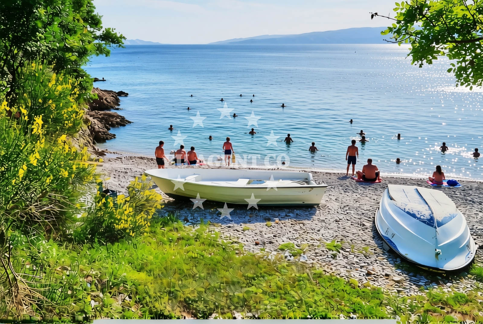 Additional view of Draga beach in Nikole Jurisica 50 Apartman 2, Senj