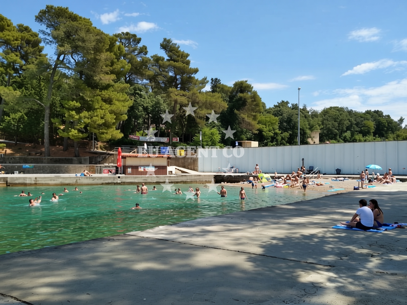 Beach facilities and surroundings at Draga beach in Dubašljanska 46, Malinska