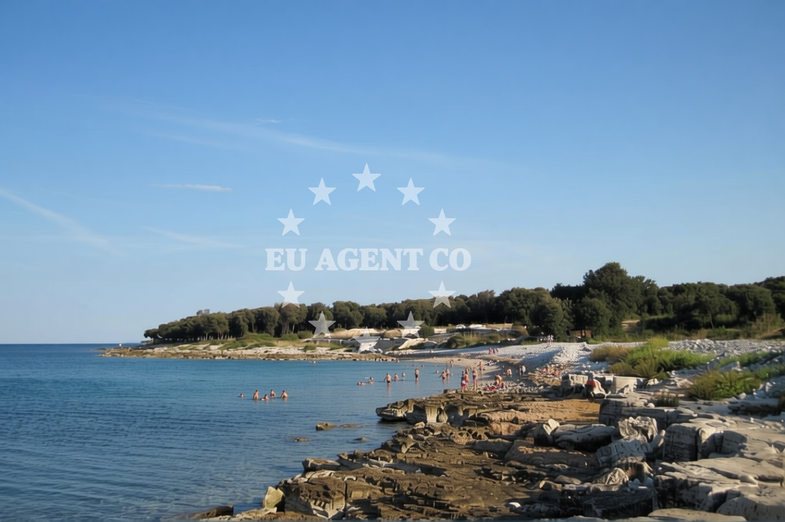 Overview of Dragonera beach in peroj 948a, Peroj