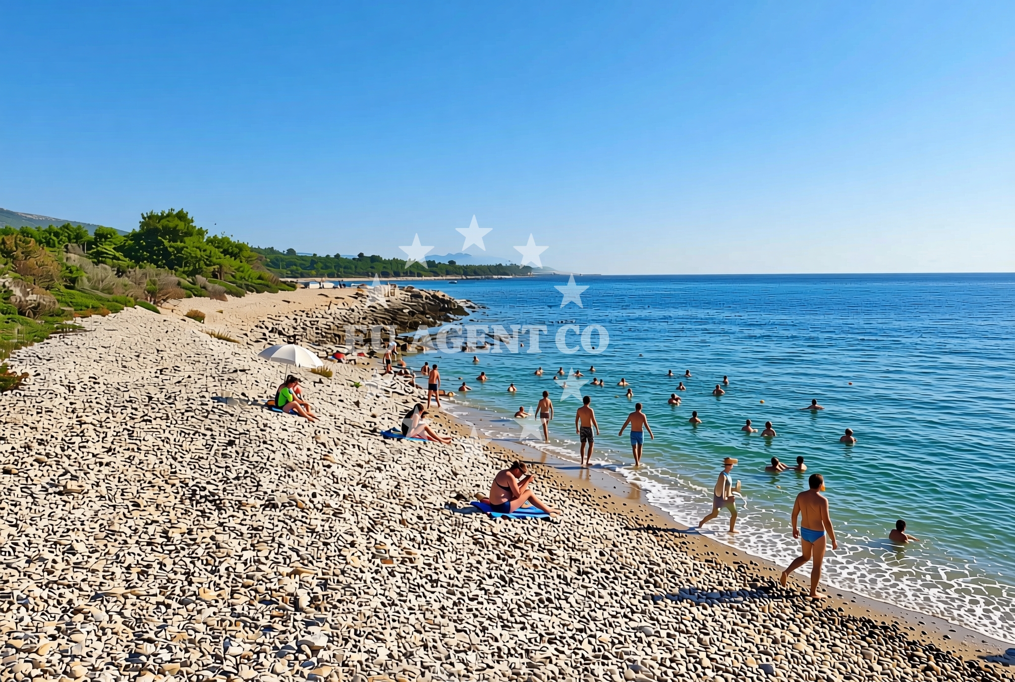 Overview of Dragove (Dugi otok): beaches and coves (4) in Dragove (Dugi otok)