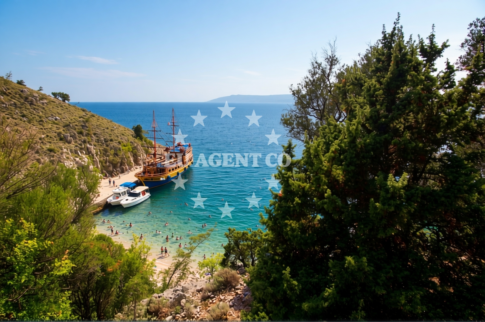 Additional view of Dragozetici beach in Beli 1, Cres