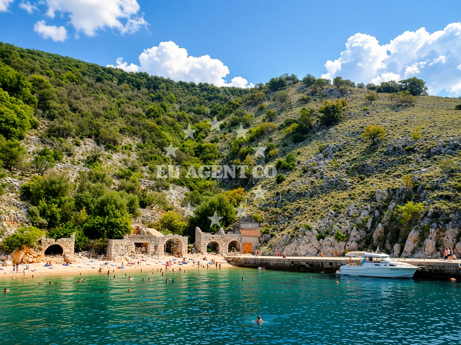 Additional view of Dragozetici beach in Beli 1, Cres