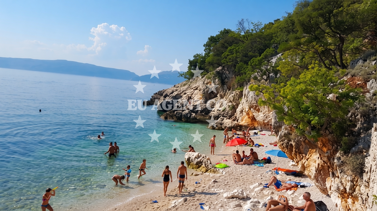 Additional view of Dragozetici beach in Beli 1, Cres