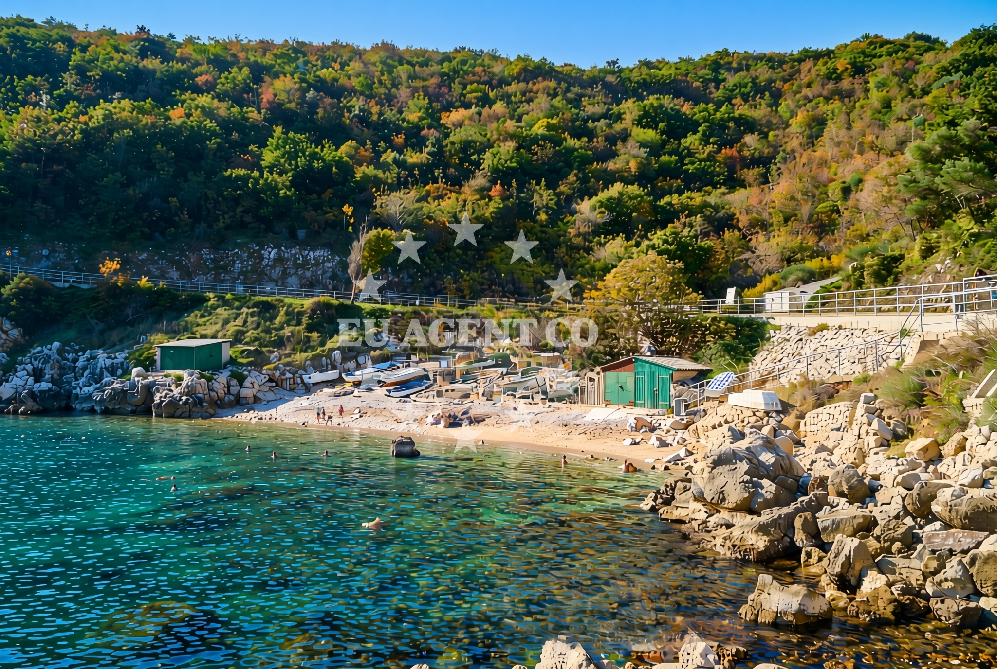 Overview of Dragozetići (Cres): beaches and coves in Dragozetići (Cres)