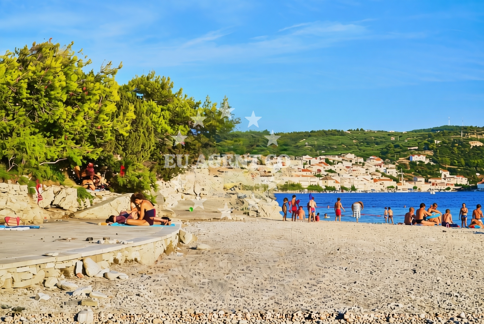 Additional view of Dramotinj beach in , Povlja