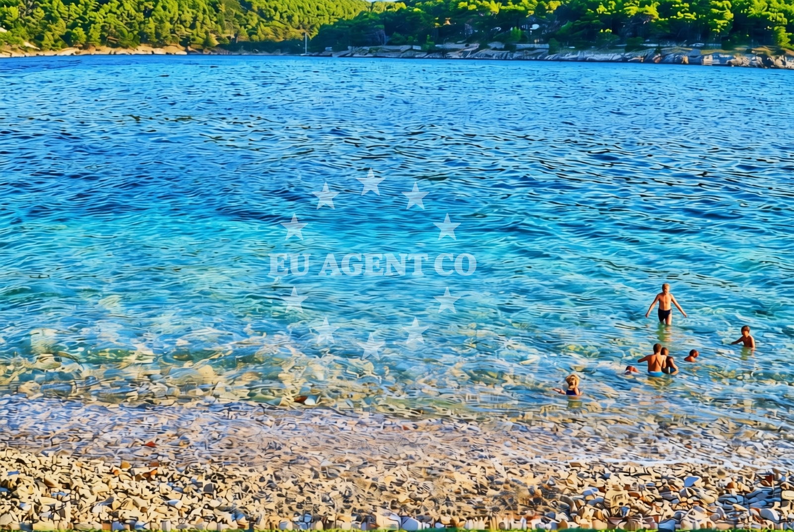 Additional view of Dramotinj beach in , Povlja