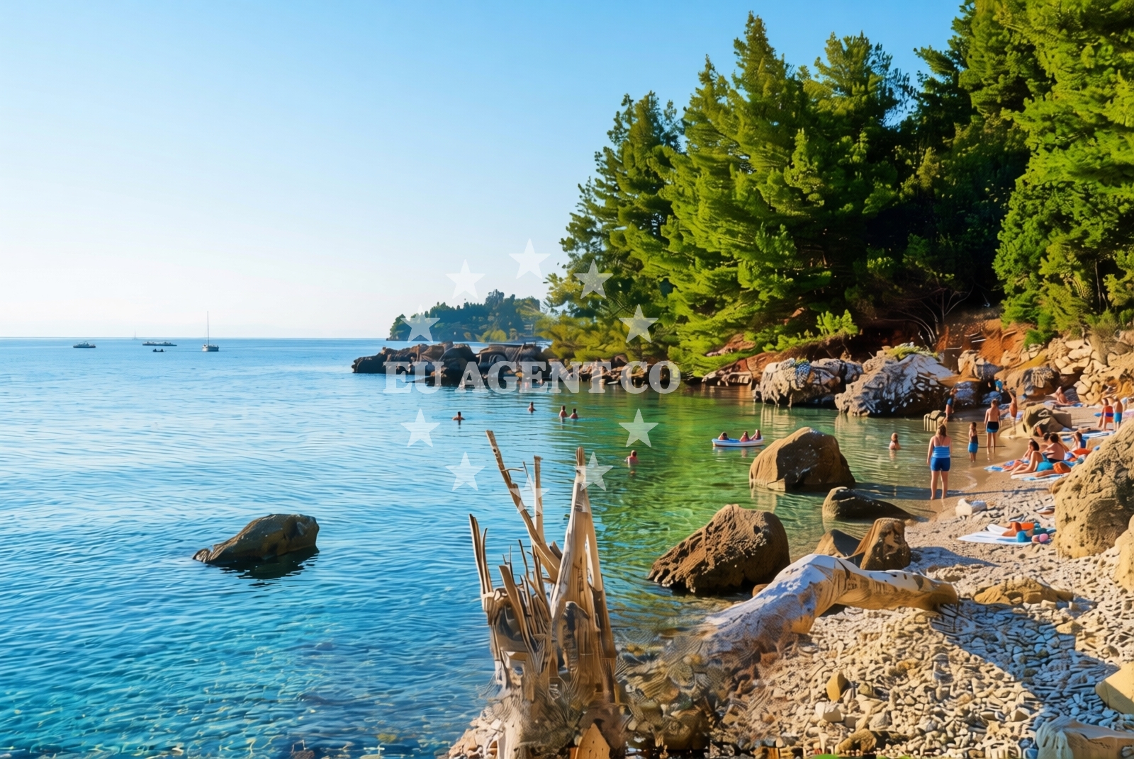 Shoreline and swimming area at Drašnice: beaches and coves (8) in Drašnice