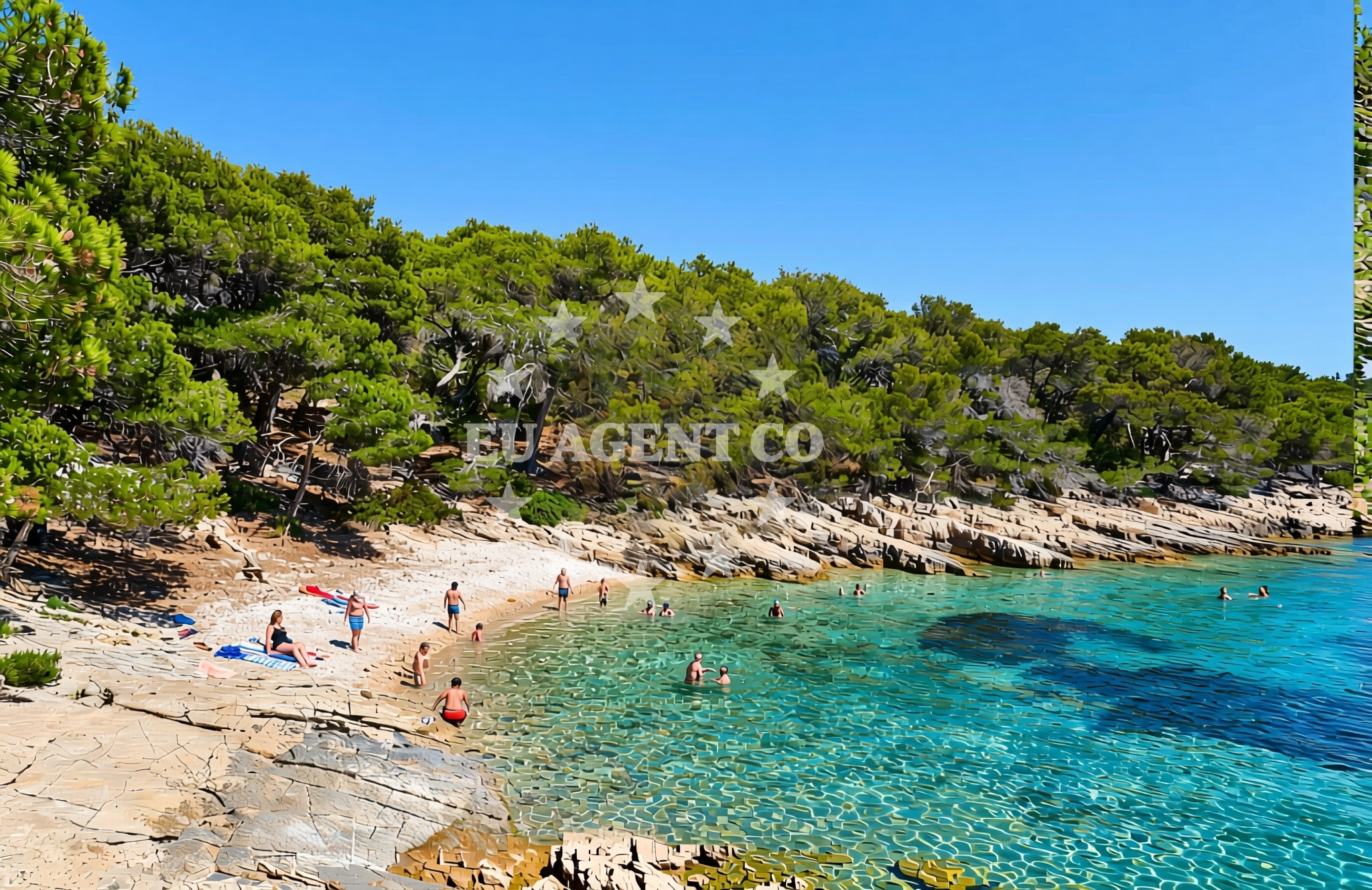 Additional view of Draževica istok, Žirje (Žirje) Beach in Draževica istok