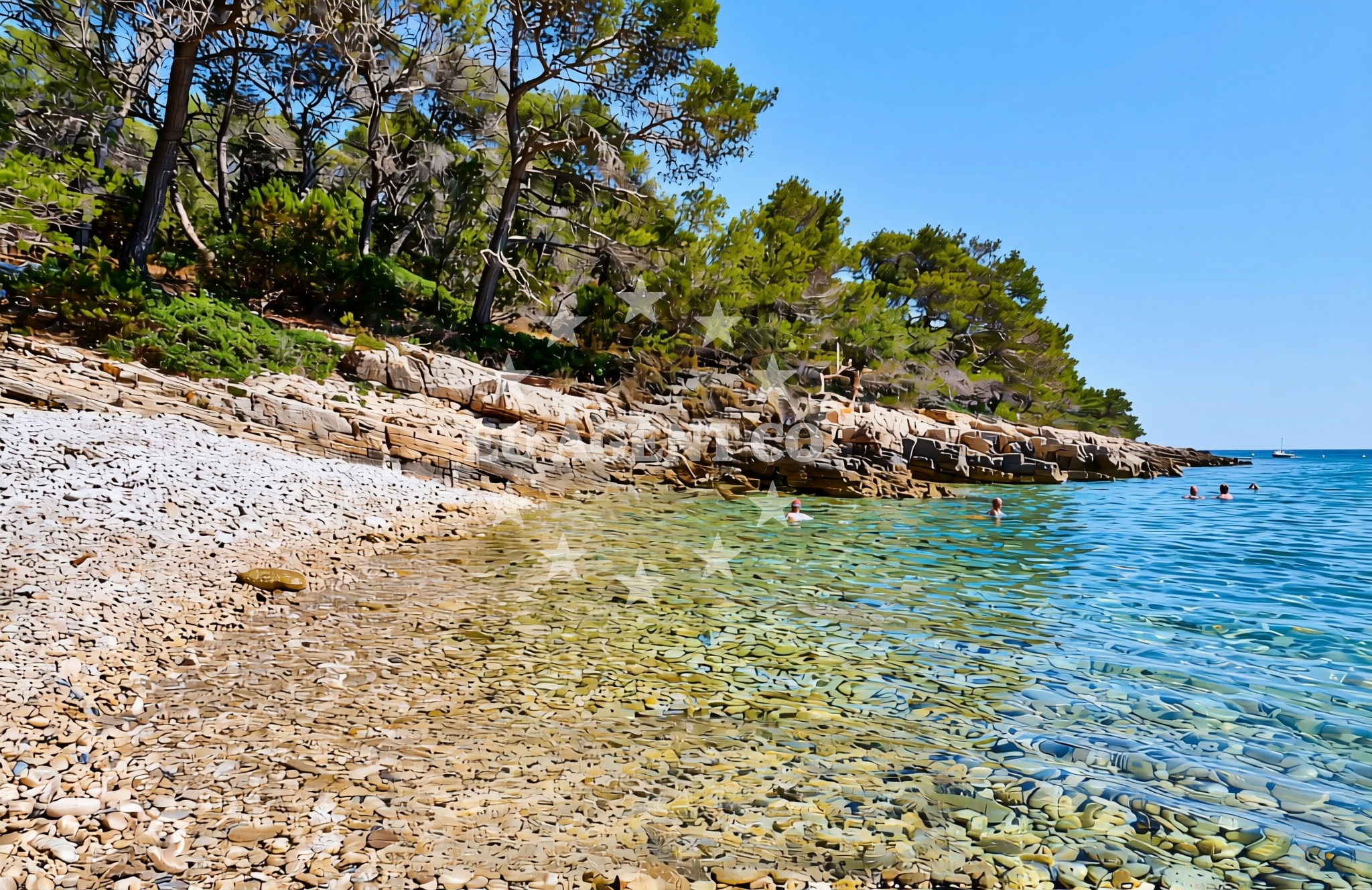 Additional view of Draževica istok, Žirje (Žirje) Beach in Draževica istok