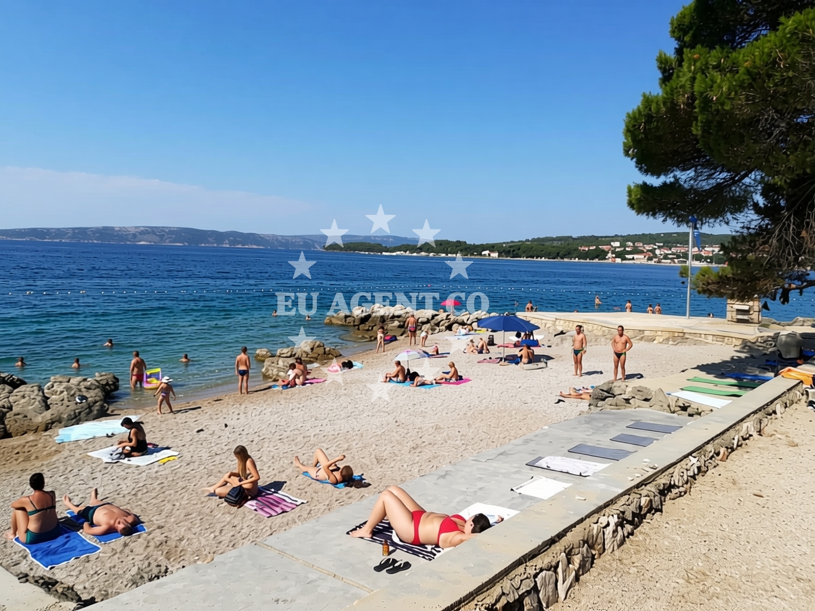 Additional view of Drazica beach in , Krk