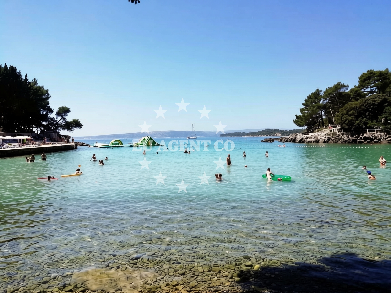 Additional view of Drazica beach in , Krk