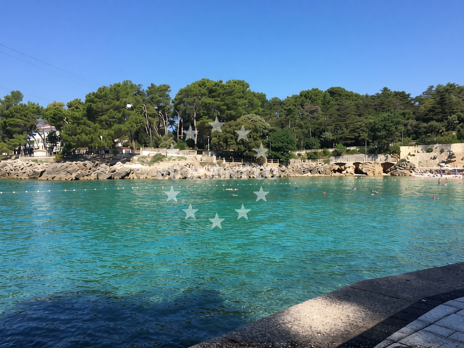 Additional view of Drazica beach in , Krk