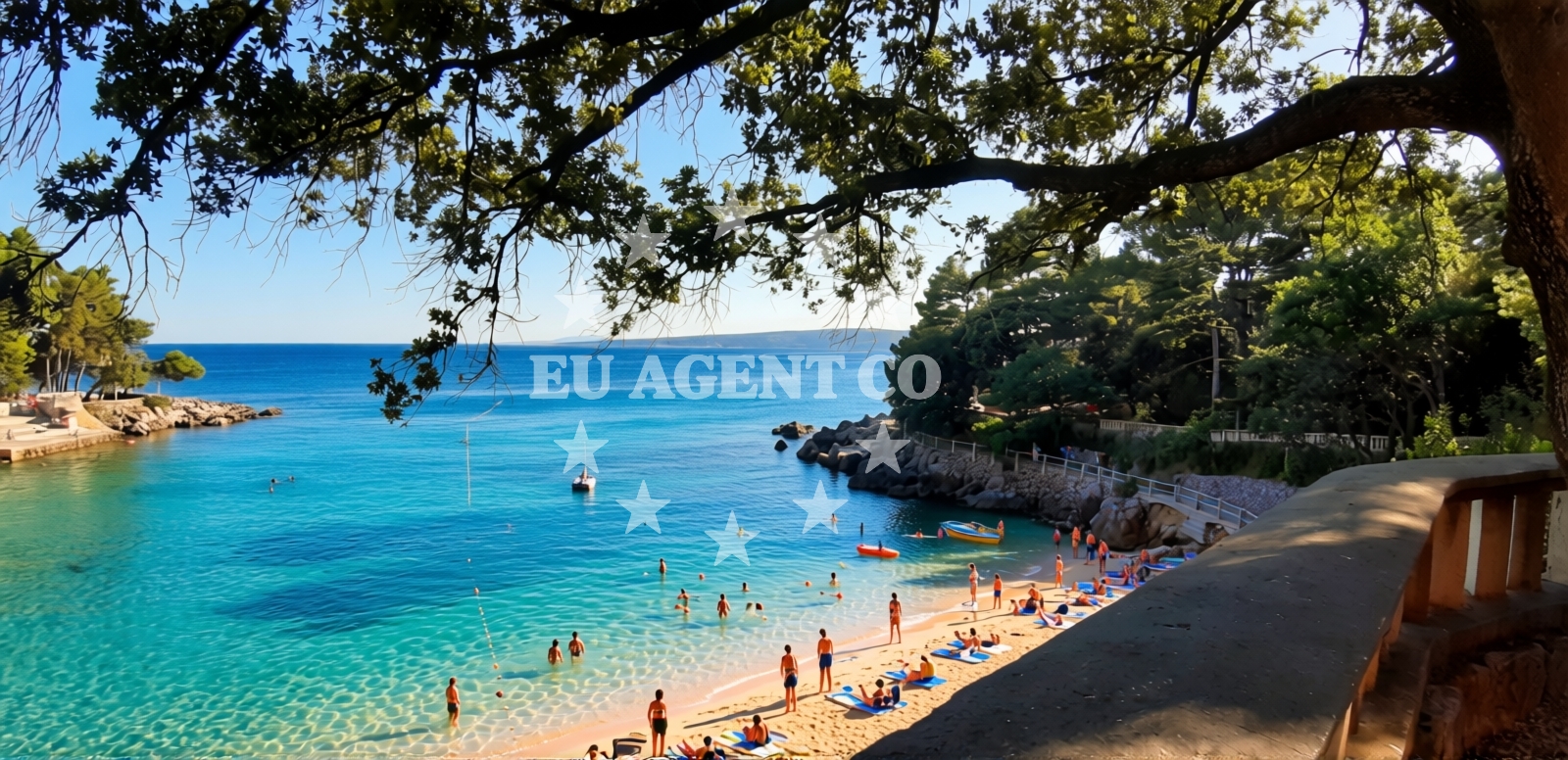 Additional view of Drazica beach in , Krk