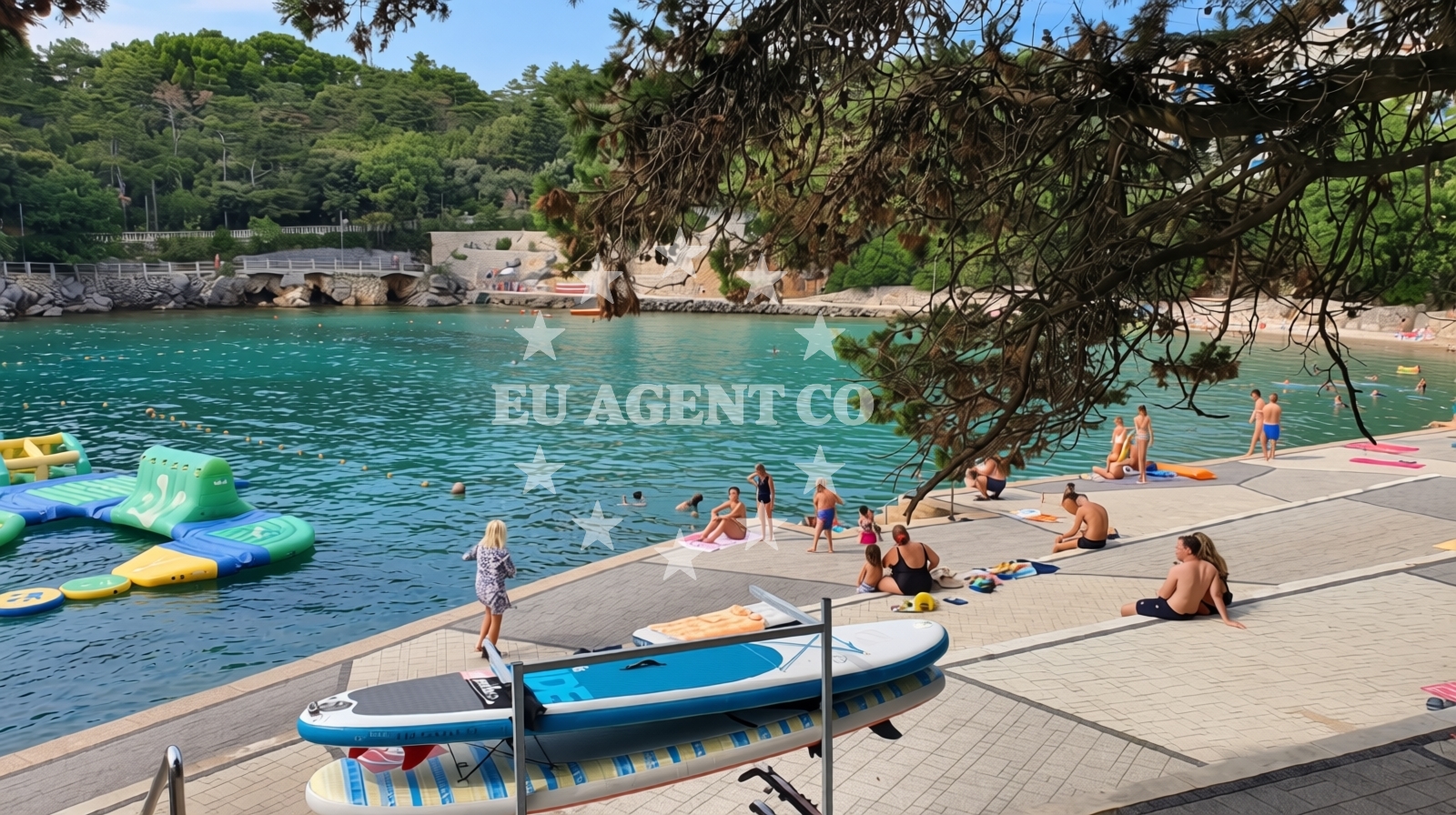 Additional view of Drazica beach in , Krk