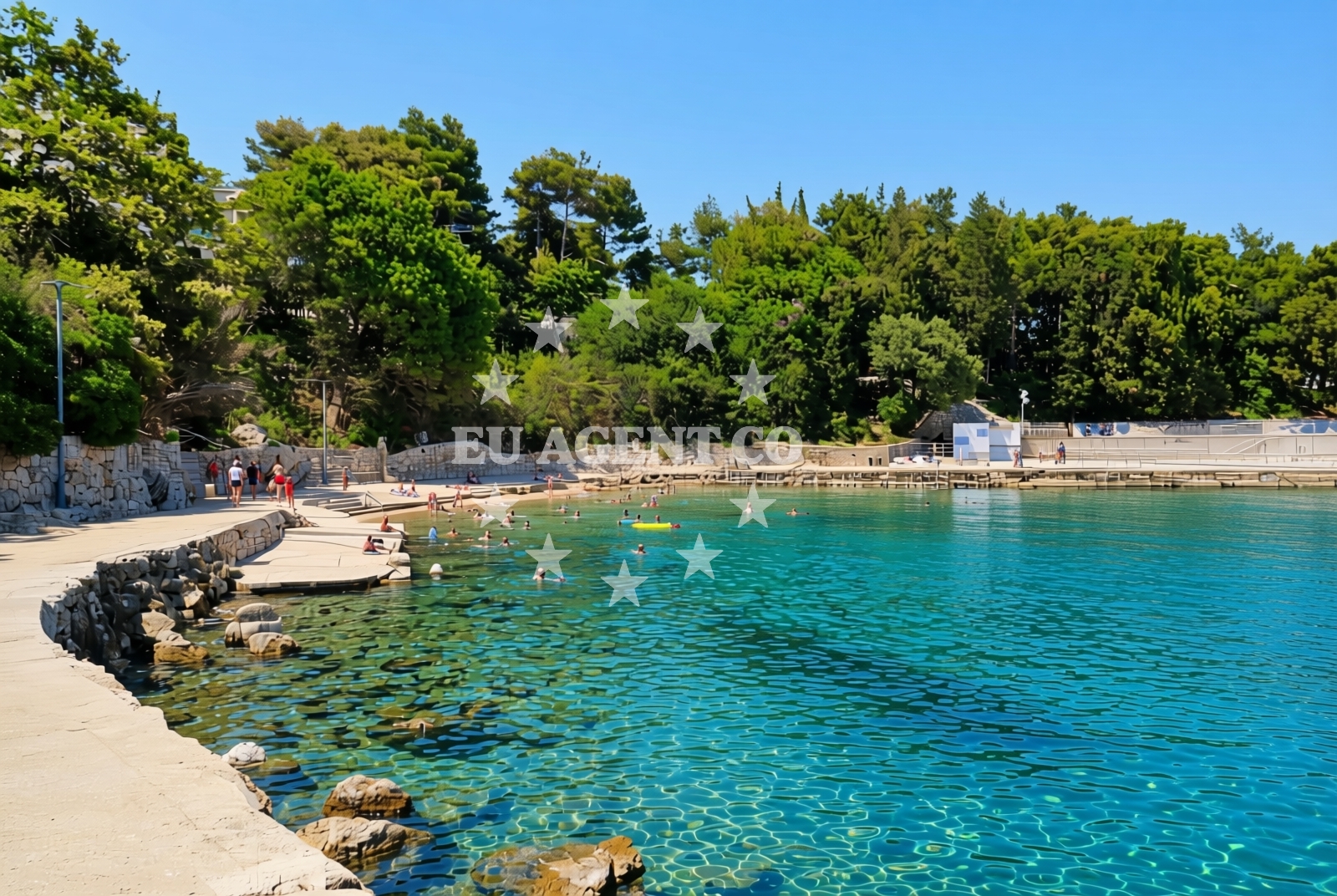 Additional view of Drazica beach in , Krk