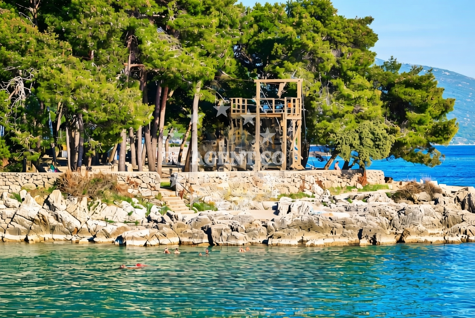 Additional view of Drazica beach in , Krk