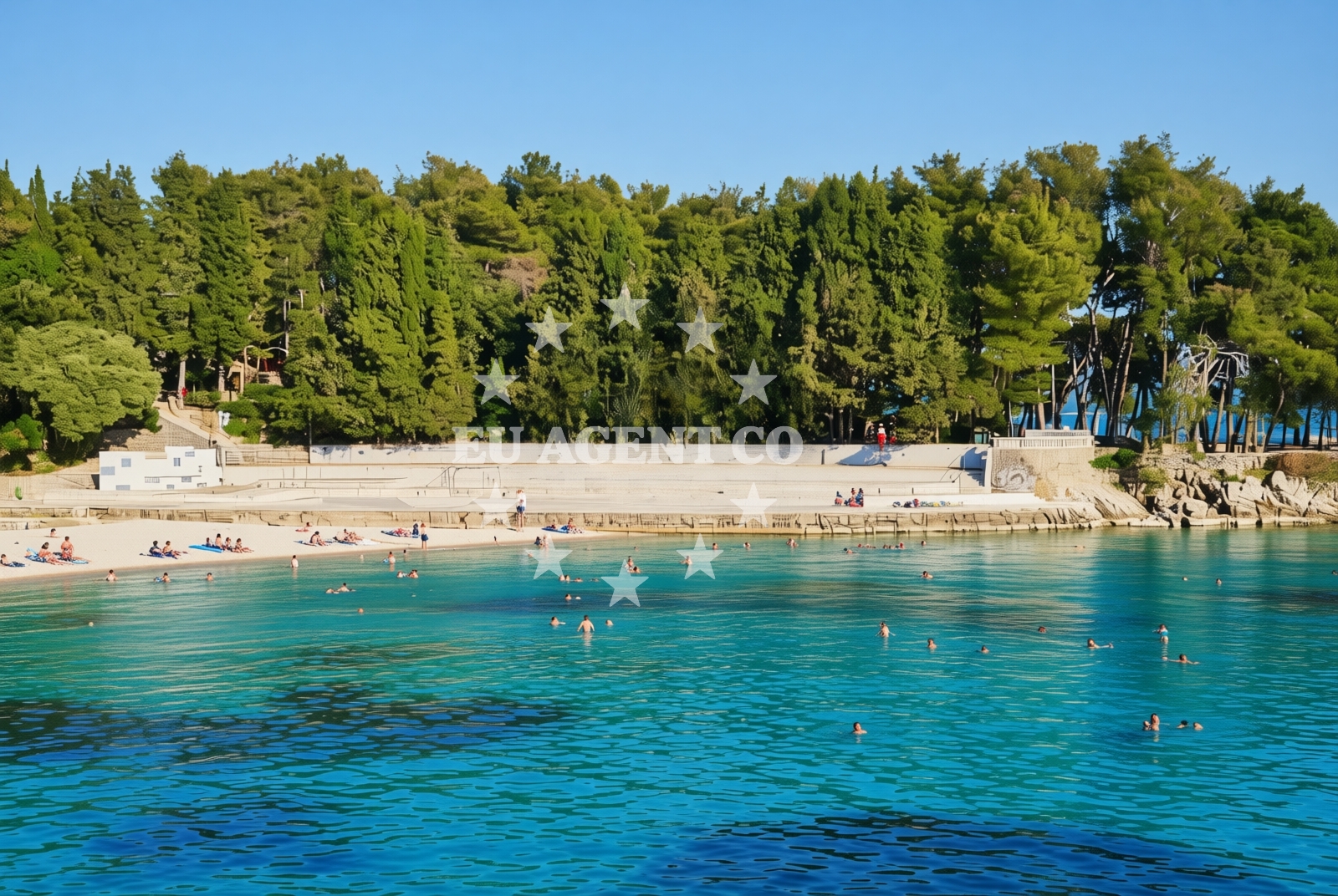 Additional view of Drazica beach in , Krk