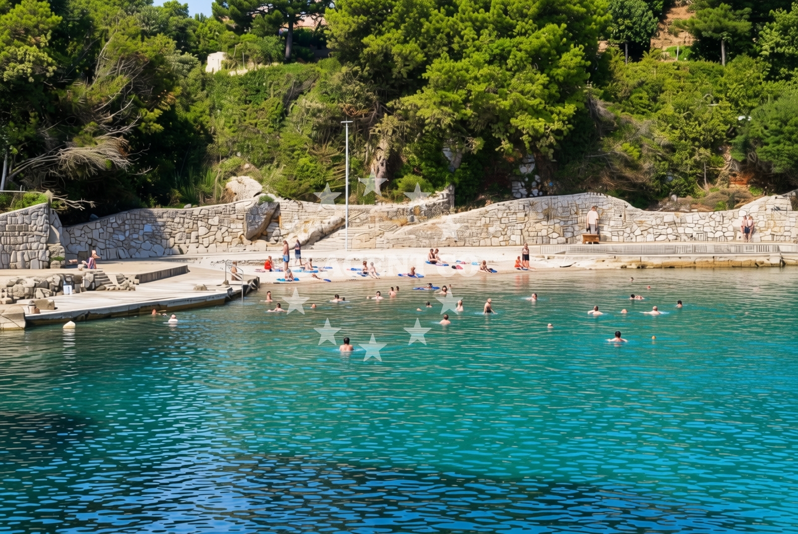 Additional view of Drazica beach in , Krk