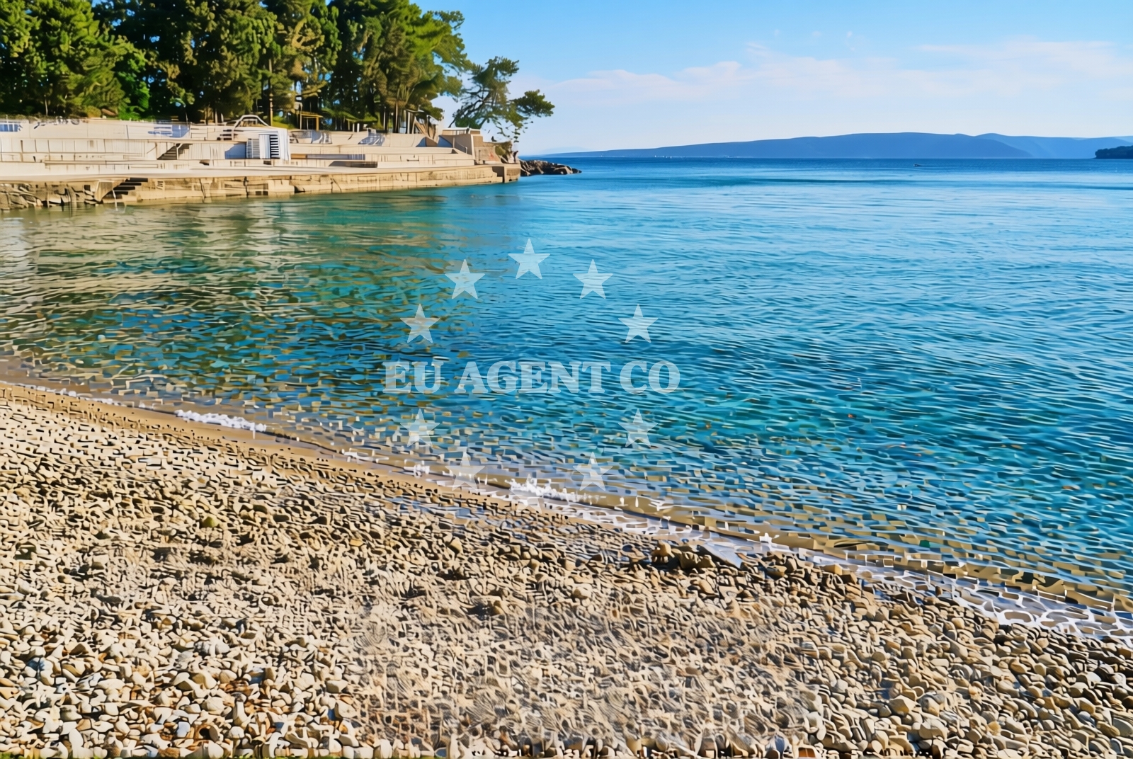 Additional view of Drazica beach in , Krk
