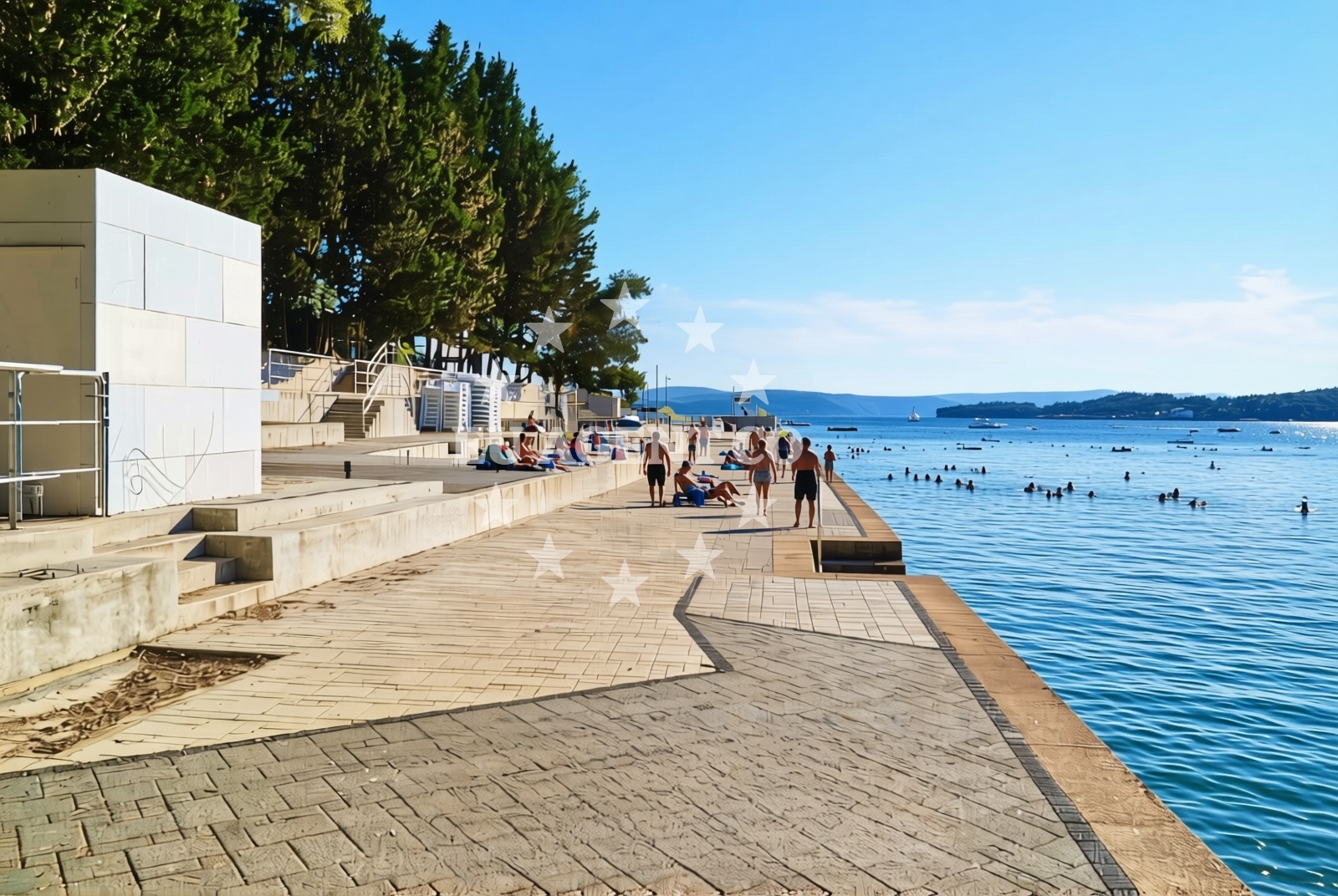 Additional view of Drazica beach in , Krk