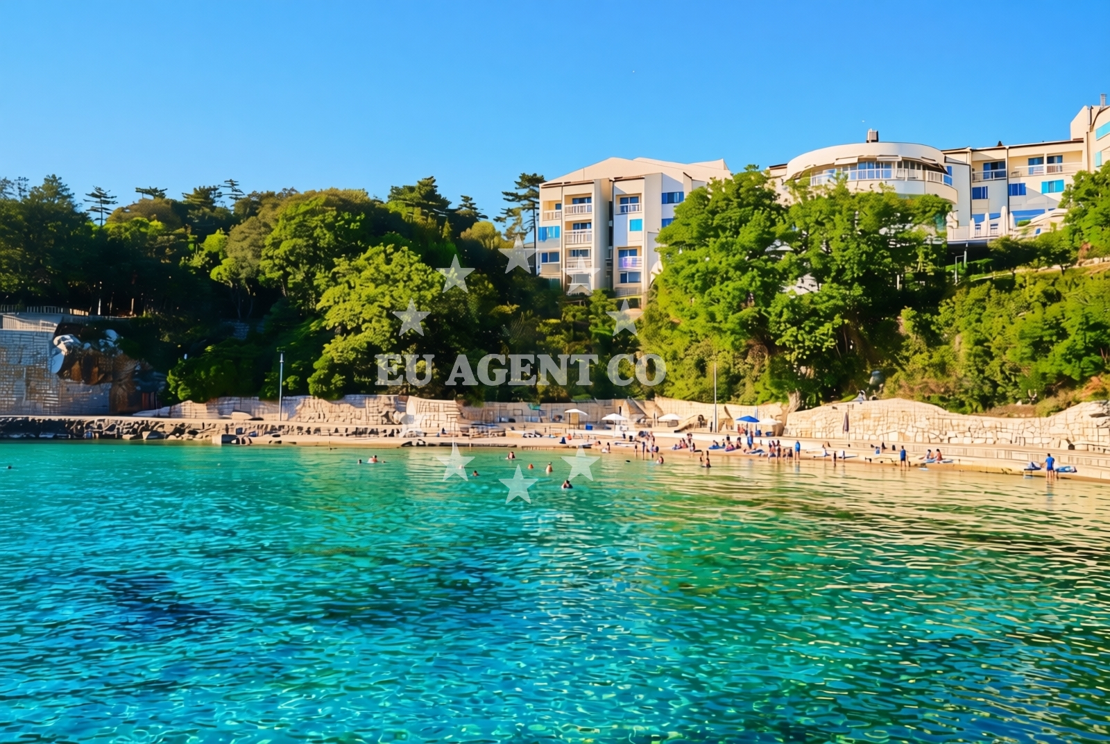 Additional view of Drazica beach in , Krk