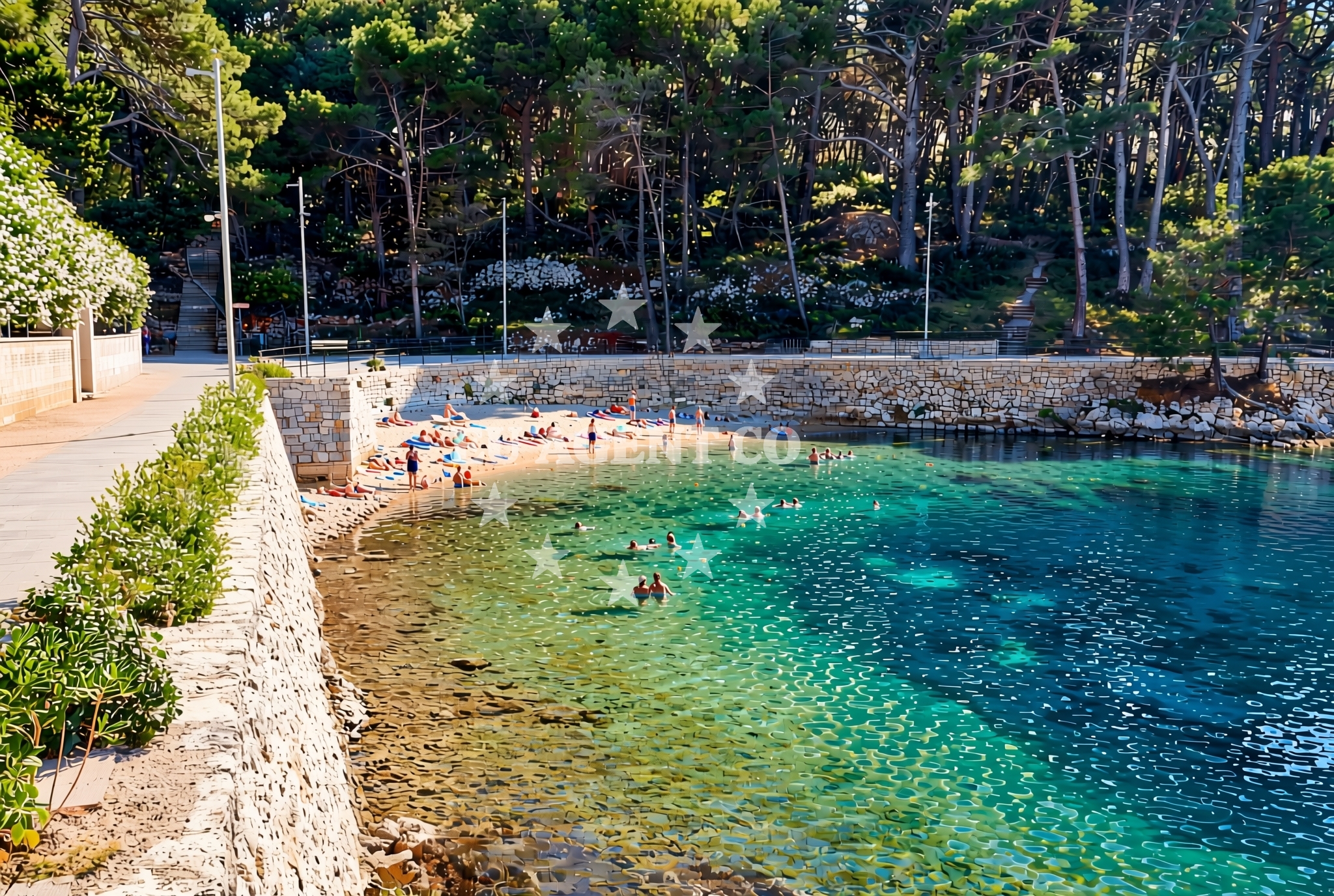 Additional view of Dražica jug, Mali Lošinj (Lošinj) Beach in Dražica jug