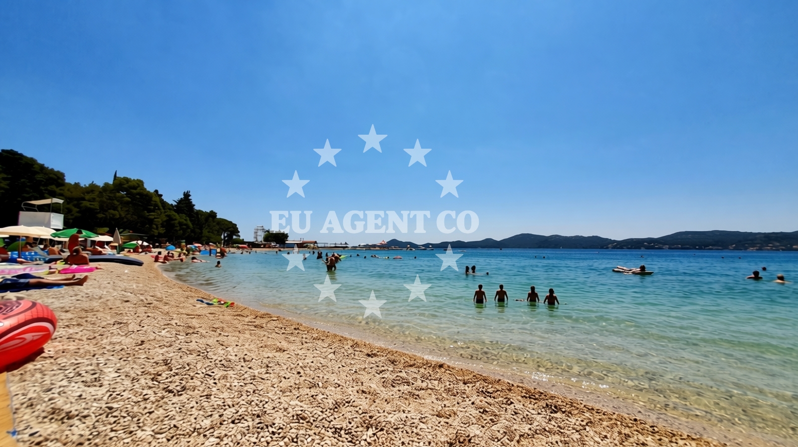 Overview of Drazice beach in 8 Ulica Vladimira Nazora, Biograd na Moru