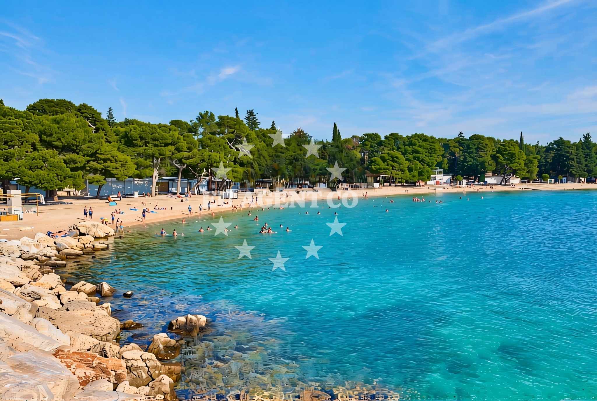Additional view of Drazice beach in 8 Ulica Vladimira Nazora, Biograd na Moru