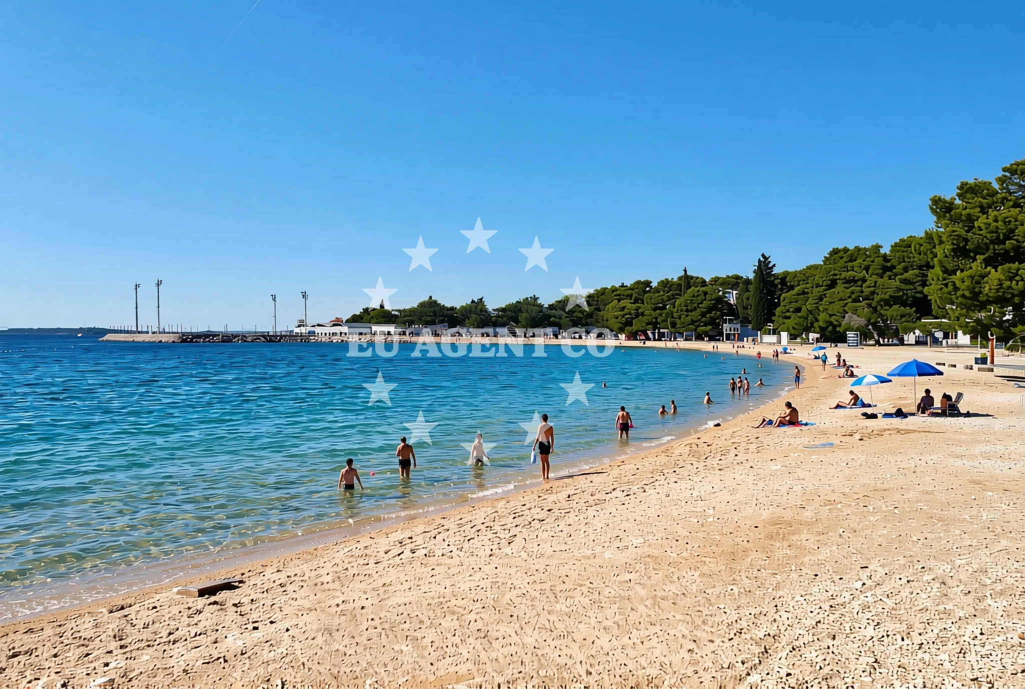 Additional view of Drazice beach in 8 Ulica Vladimira Nazora, Biograd na Moru