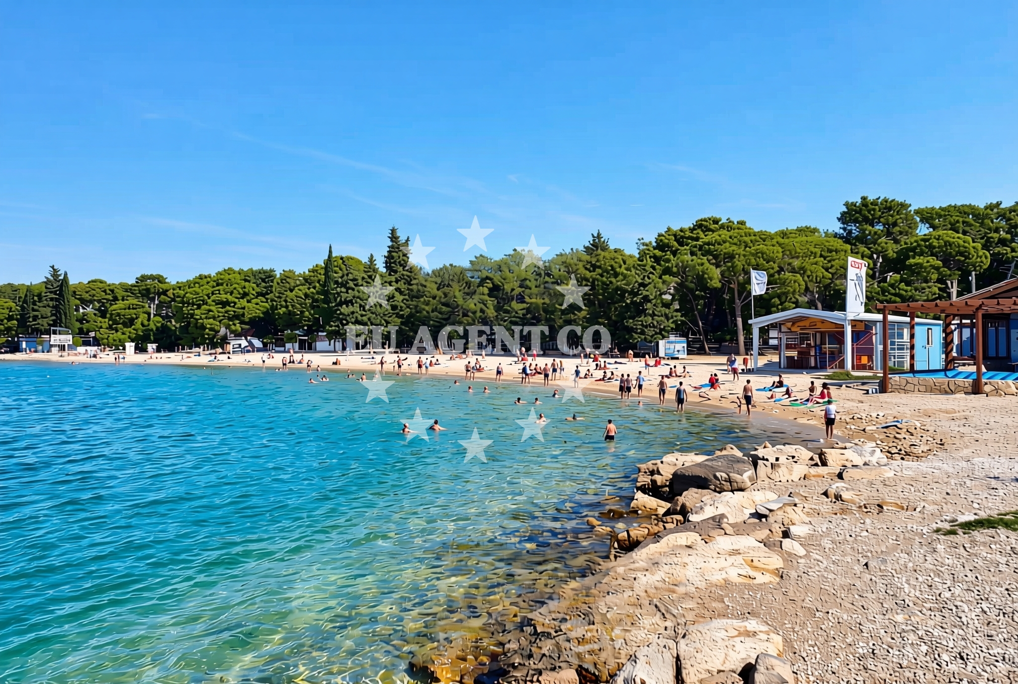 Additional view of Drazice beach in 8 Ulica Vladimira Nazora, Biograd na Moru