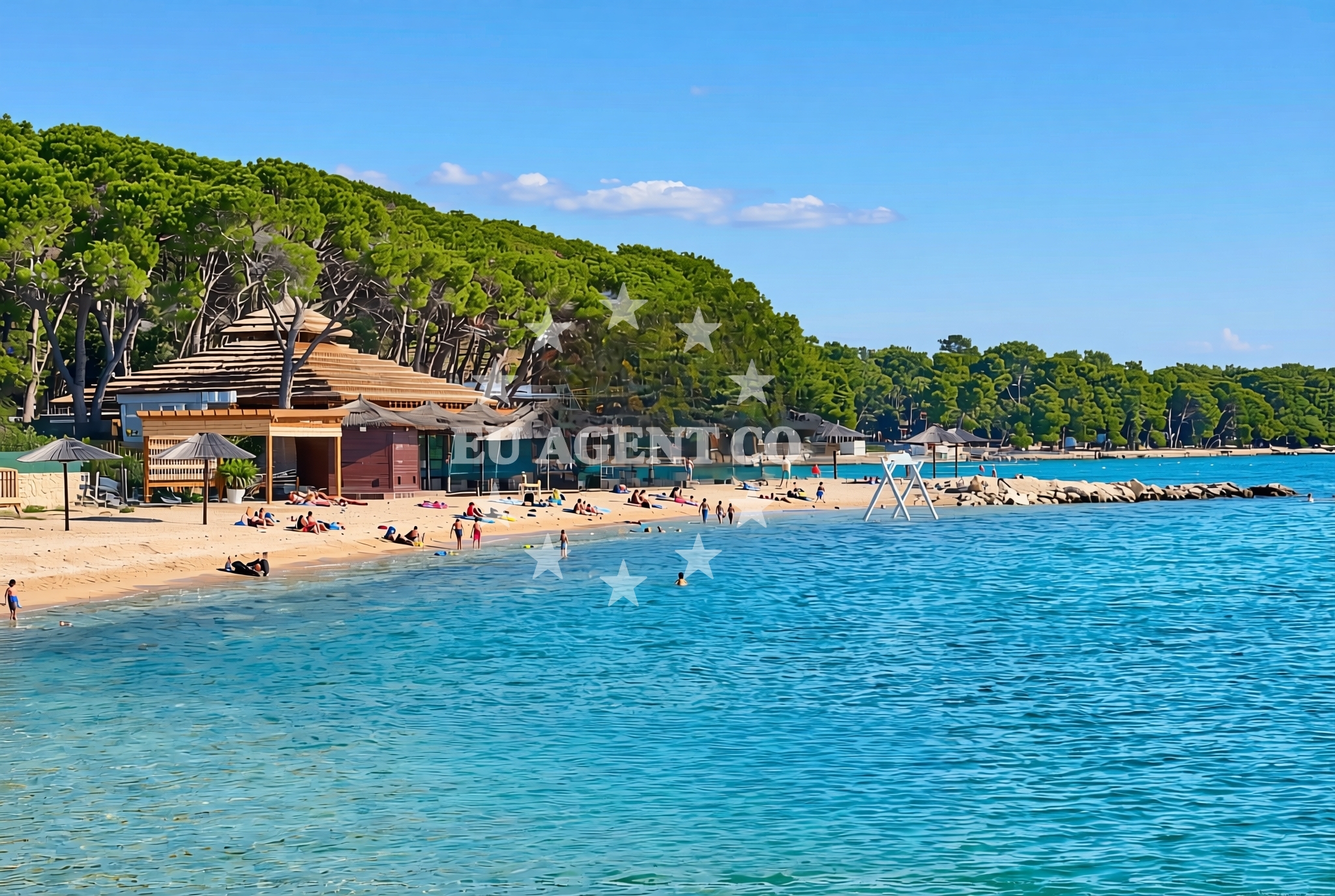 Additional view of Drazice beach in 8 Ulica Vladimira Nazora, Biograd na Moru