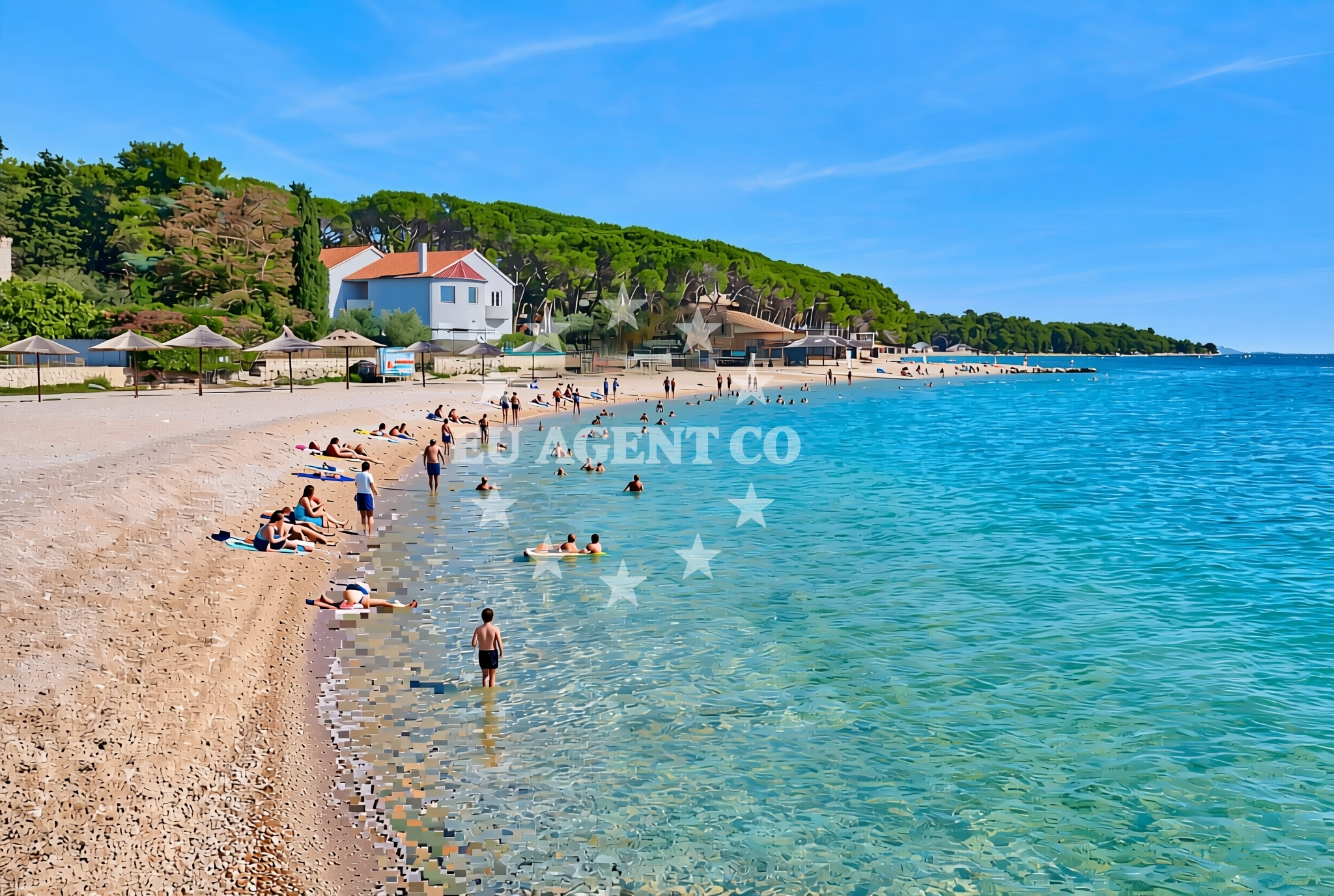 Additional view of Drazice beach in 8 Ulica Vladimira Nazora, Biograd na Moru