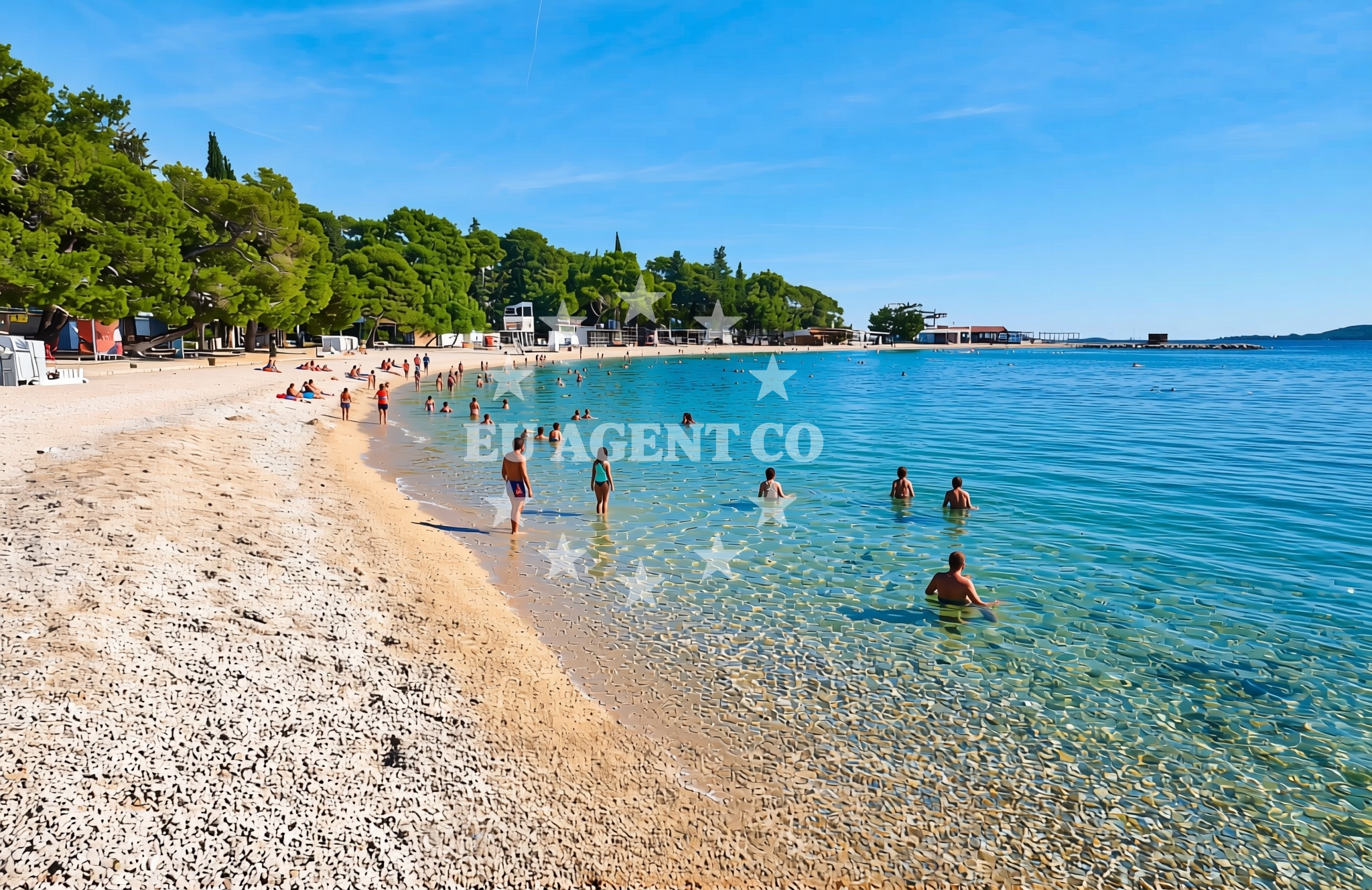 Additional view of Drazice beach in 8 Ulica Vladimira Nazora, Biograd na Moru