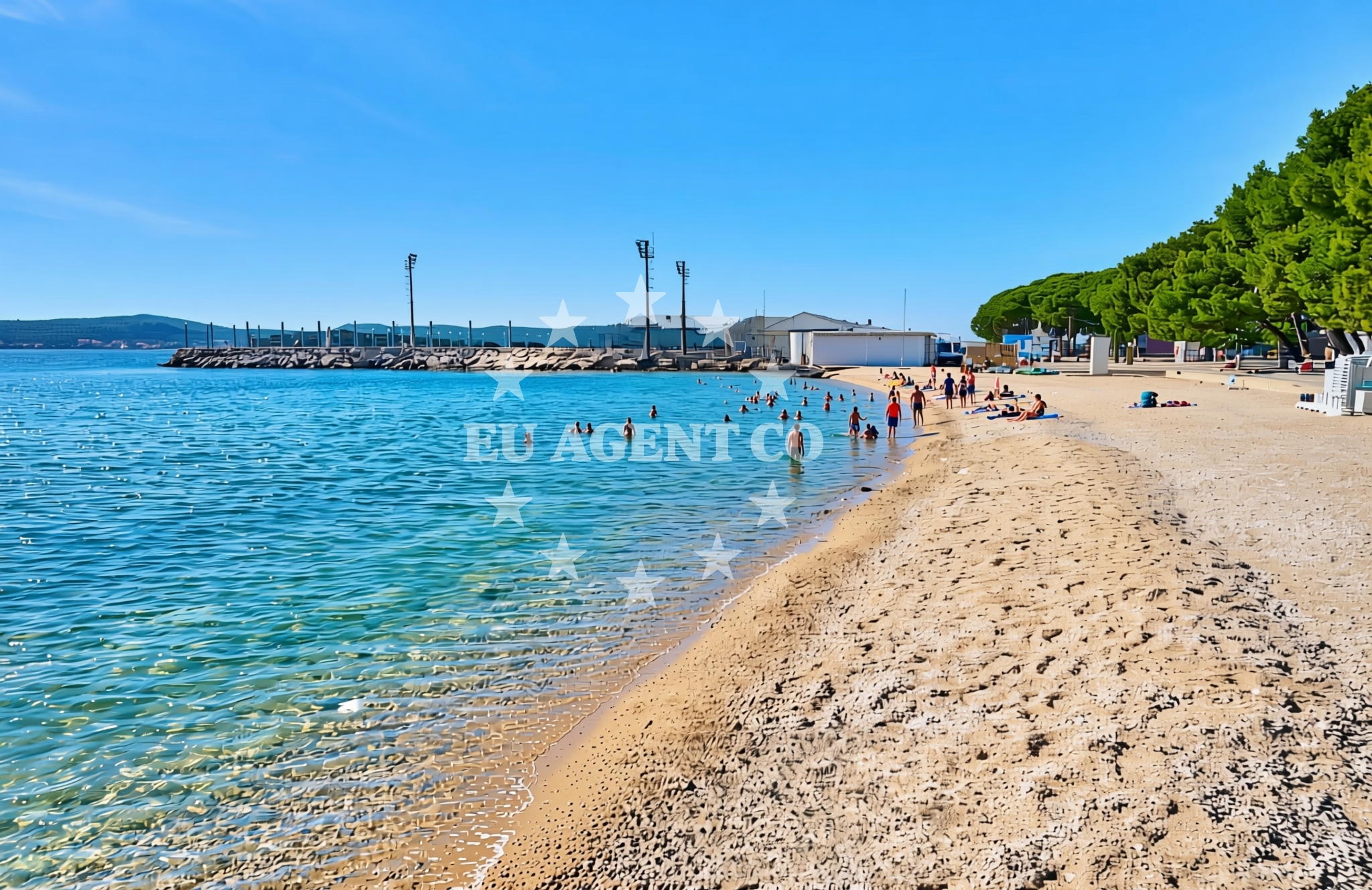 Additional view of Drazice beach in 8 Ulica Vladimira Nazora, Biograd na Moru