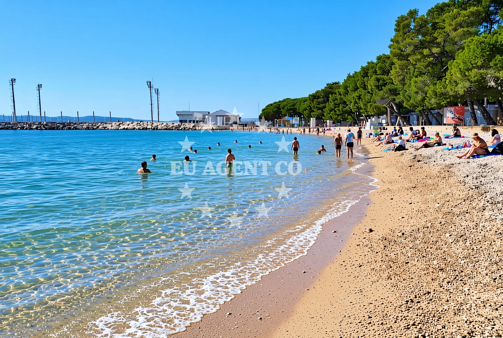 Additional view of Drazice beach in 8 Ulica Vladimira Nazora, Biograd na Moru