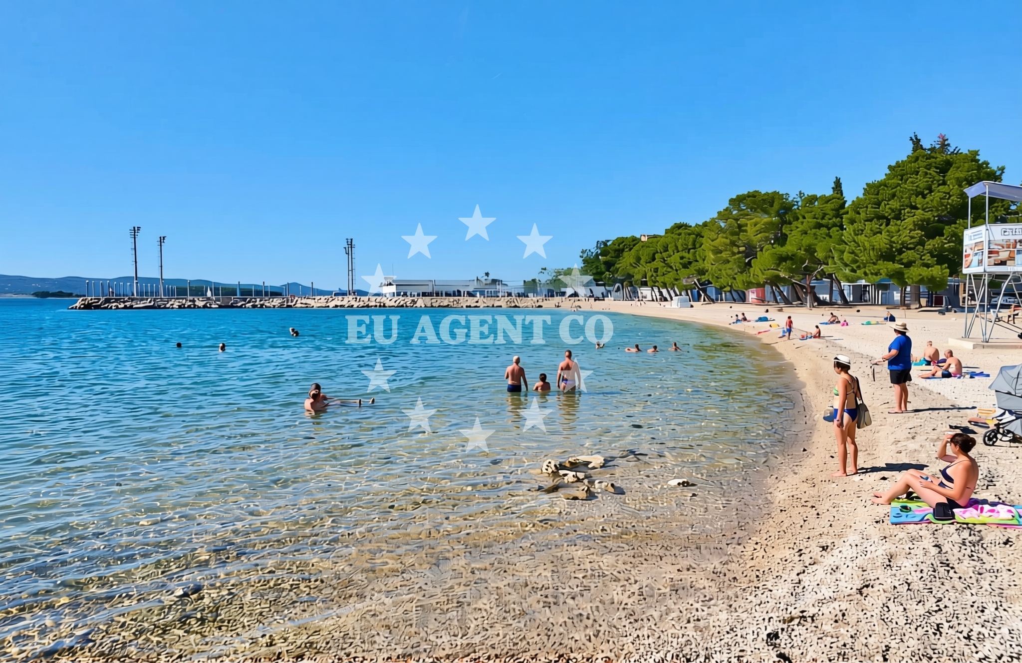 Additional view of Drazice beach in 8 Ulica Vladimira Nazora, Biograd na Moru