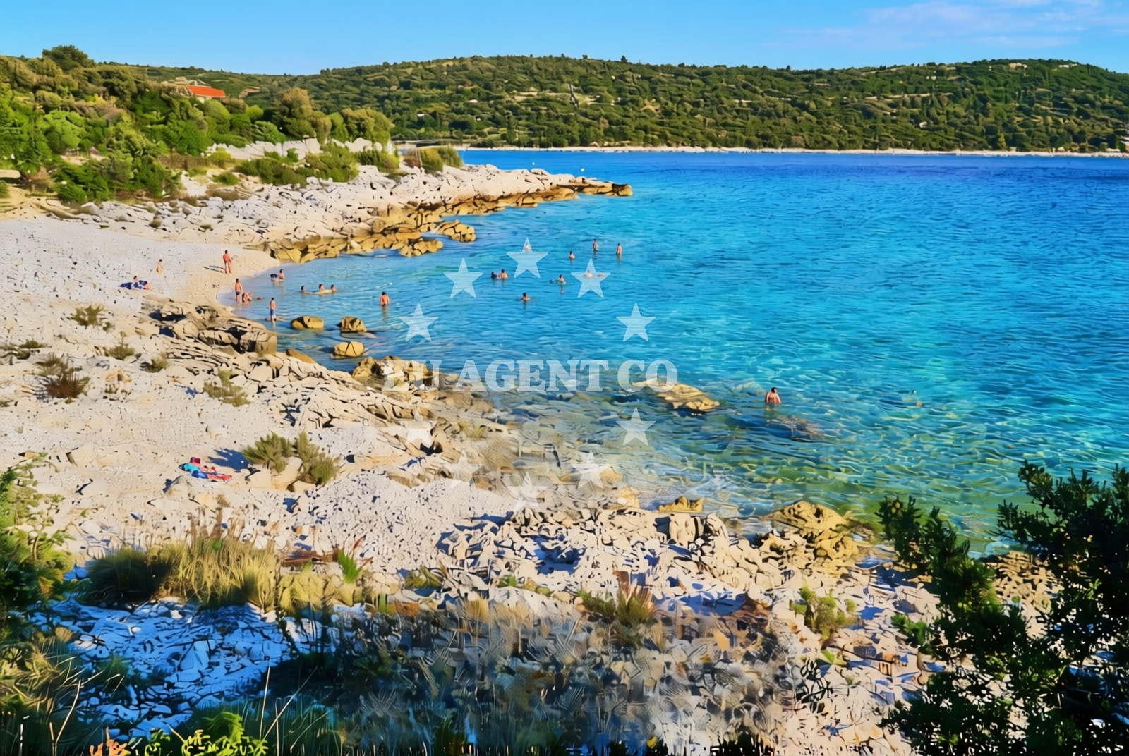 Sea and coastal view of Drboševac, Sevid na Moru Beach in Drboševac