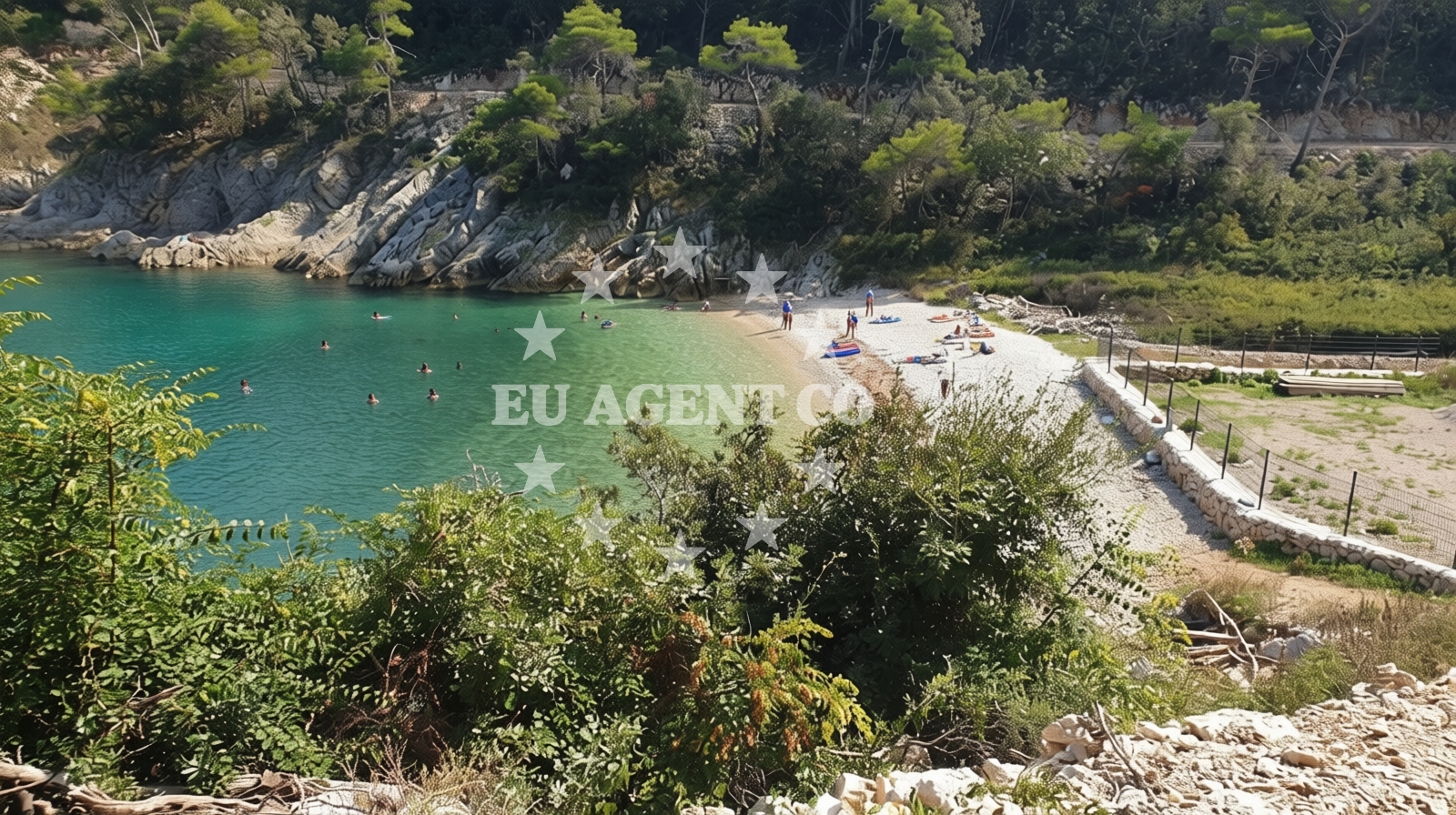 Additional view of Drenje beach in Marina 39 Sveta Marina, Rabac