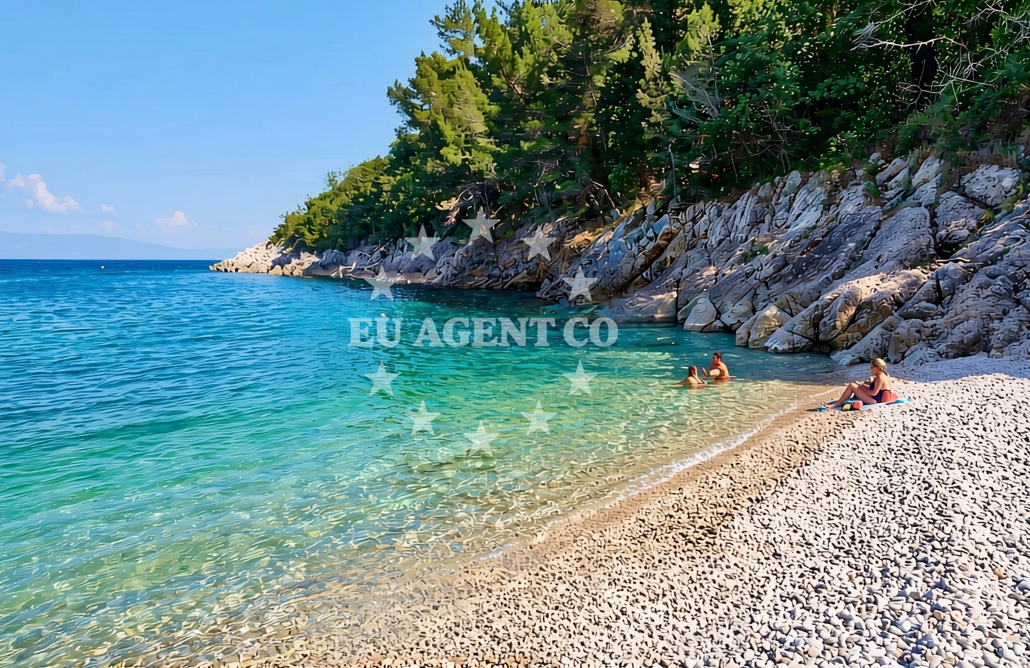 Additional view of Drenje (Raša): beaches and coves in Drenje (Raša)