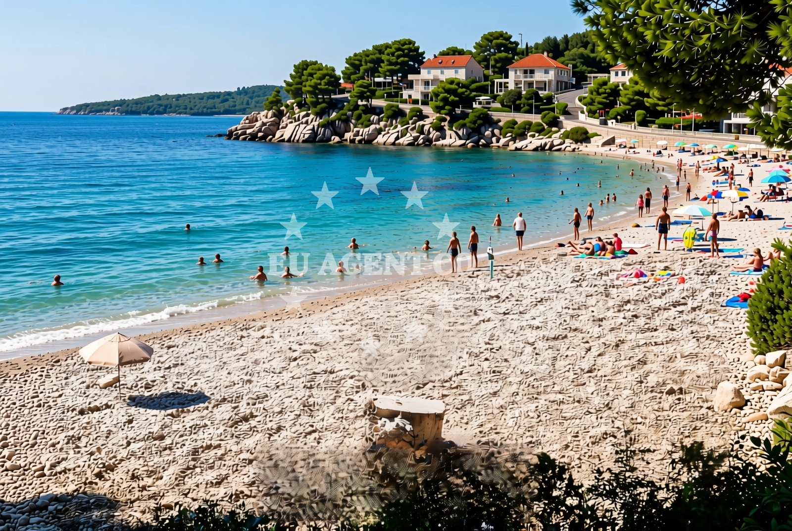 Beach facilities and surroundings at Drvenik (Gradac): beaches and coves (21) in Drvenik (Gradac)